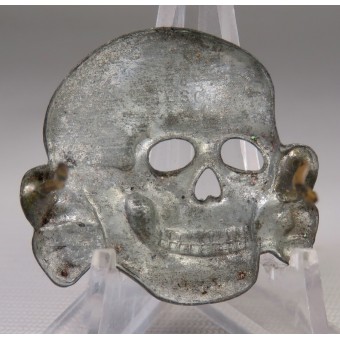 Distintivo SS cranio per il cappello visiera, GES. GESCH, zinco. Espenlaub militaria