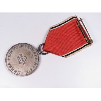 13. Marzo de 1938 La medalla conmemorativa a Anschluss de Austria. Espenlaub militaria