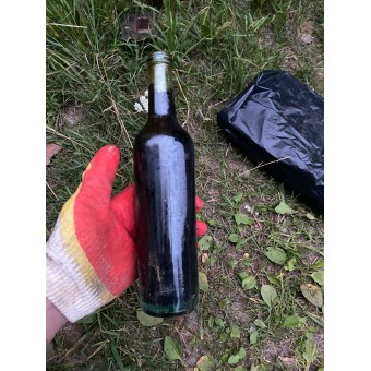 Een uiterst zeldzame fles Brandflasche 42, 0,5 liter. Espenlaub militaria