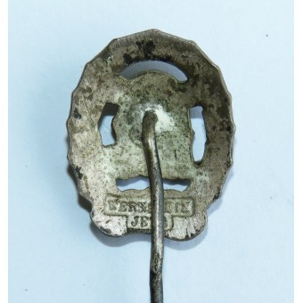 Miniatuur van de DRL badge in zilver. Wernstein Jena. Espenlaub militaria