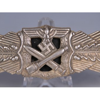 Nahkampfspange in Silber Rudolf Souval. Zinco. Espenlaub militaria