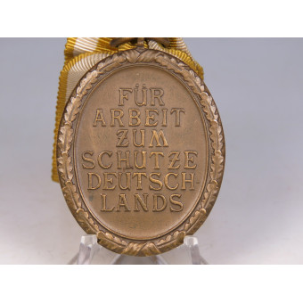 Bronze Westwall Medal First Type. Espenlaub militaria