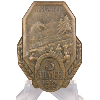 k.u.k. 3rd Army Carpathian Defence Cap Badge 1914–1915 – Swoboda & Gurschner Vienna. Espenlaub militaria