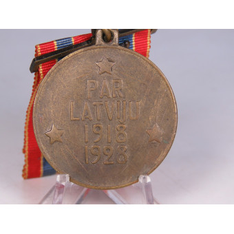 Latvian 10th Anniversary Liberation War Medal with Swords. Espenlaub militaria