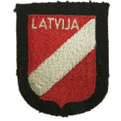 Insigne de manche de la 19e division lettone de volontaires SS « Dachau », type I