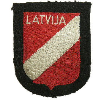 Insigne de manche de la 19e division lettone de volontaires SS « Dachau », type I. Espenlaub militaria