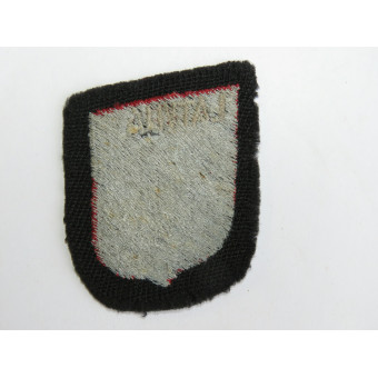 Insigne de manche de la 19e division lettone de volontaires SS, type II. Espenlaub militaria