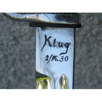 Long KS98 Dress Bayonet by Puma Solingen, Personalized. Espenlaub militaria