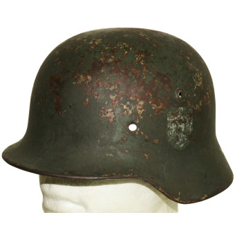 M35 Combat Helmet SE60 with Field Repaint. Espenlaub militaria