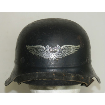 EF64 Beaded M42 Luftschutz Helmet. Espenlaub militaria