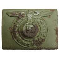 RZM 155/40 SS Assmann Steel Waffen-SS Belt Buckle
