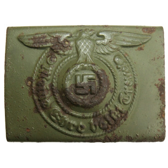 RZM 155/40 SS Assmann Steel Waffen-SS Belt Buckle. Espenlaub militaria