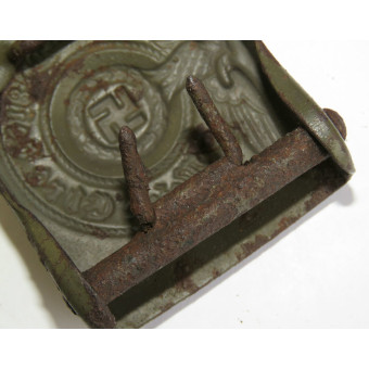 RZM 155/40 SS Assmann Steel Waffen-SS Belt Buckle. Espenlaub militaria
