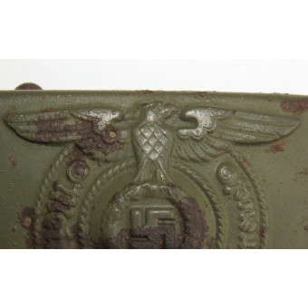 RZM 155/40 SS Assmann Steel Waffen-SS Belt Buckle. Espenlaub militaria