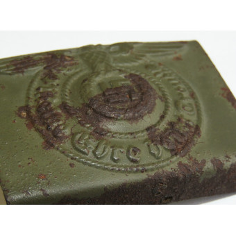 RZM 155/40 SS Assmann Steel Waffen-SS Belt Buckle. Espenlaub militaria