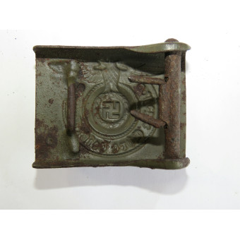 RZM 155/40 SS Assmann Steel Waffen-SS Belt Buckle. Espenlaub militaria