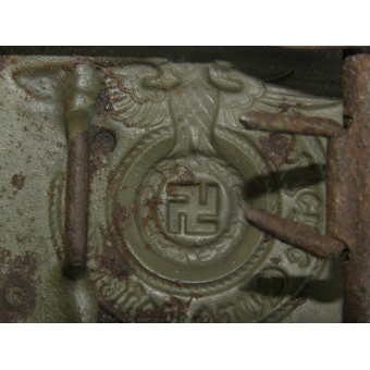 RZM 155/40 SS Assmann Steel Waffen-SS Belt Buckle. Espenlaub militaria