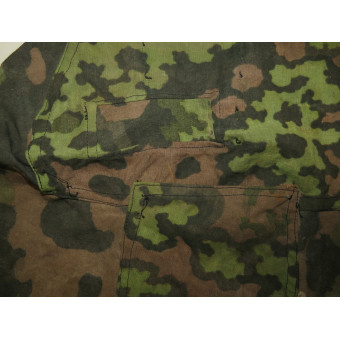 Waffen-SS Platanenmuster and Eichenlaubmuster Camouflage Fragment. Espenlaub militaria