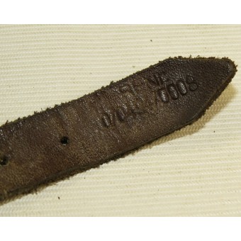 Ремешок на германский стальной шлем, конец войны - маркировка RB Nr 0/0494/0008. Espenlaub militaria