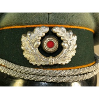 Reconocimiento Wehrmacht Heer o caballería tropas oficiales visera del sombrero. Espenlaub militaria