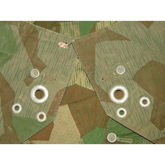 DAK Zeltplane från andra världskriget - med bandremmar. Espenlaub militaria
