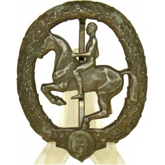 Insignia / Deutsches Reich alemán de tercera jinete del caballo Reiterabzeichen 3. Klasse en bronce. Espenlaub militaria