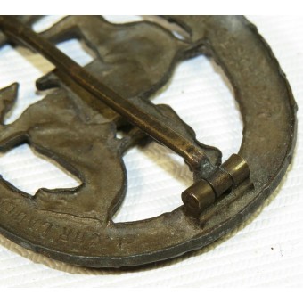 Insignia / Deutsches Reich alemán de tercera jinete del caballo Reiterabzeichen 3. Klasse en bronce. Espenlaub militaria