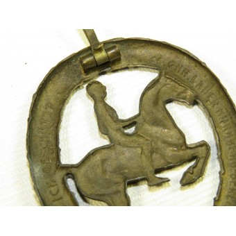3ème Reich allemand / Cheval Rider Badge Deutsches Reiterabzeichen 3. Klasse en bronze. Espenlaub militaria