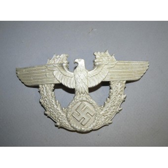 3er Reich Policía chacó águila aluminio, CTD. Espenlaub militaria