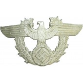 Shako della polizia del Terzo Reich con aquila in alluminio, CTD