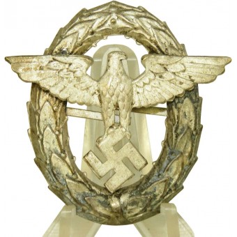 Terzo Reich Polizei / Polizia cappello visiera aquila, primo modello. Espenlaub militaria