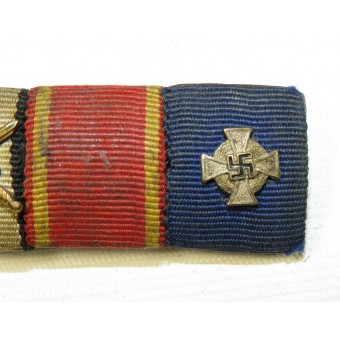 3rd Reich ribbon bar of WW1 Baden veteran. Espenlaub militaria