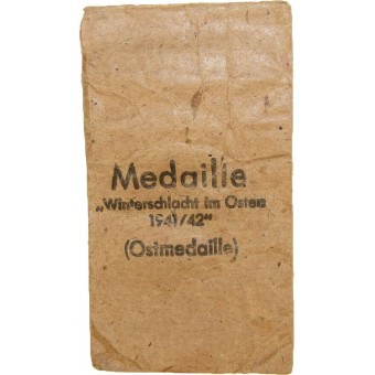 Bag of issue for Ostmedaille by Klein & Quenzer. Espenlaub militaria