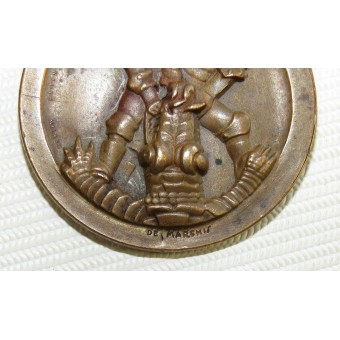 Médaille campagne allemande pour lAfrique-italienne - Deutsch-Italienische Erinnerungsmedaille an den Afrika-Feldzug Bronze. Espenlaub militaria