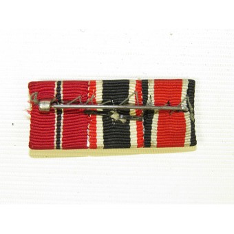 Duitse soldaat lintbalk, EK II, KVK W / Swords, Eastern Campaign Medal. Espenlaub militaria