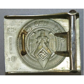 Hitlerjugend HJ níquel hebilla por A & S marcada Ges.Gesch RZM 17. Espenlaub militaria