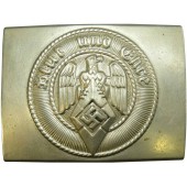 Fibbia in nichel della Hitlerjugend HJ di A&S marcata Ges.Gesch RZM 17