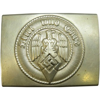 Hitlerjugend HJ níquel hebilla por A & S marcada Ges.Gesch RZM 17. Espenlaub militaria