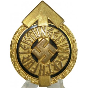 Placa Deportes Hitlerjugend líder de oro / Führer-Sportabzeichen der HJ de Gustav Brehmer. Espenlaub militaria