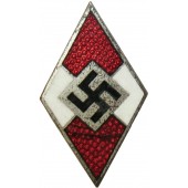 Distintivo di membro della Hitlerjugend M1/93 RZM marcato-Gottlieb Friedrich Keck & Sohn