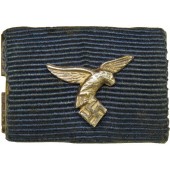 Luftwaffe 4 jaar lange dienst medaille met miniatuur LW adelaar lint bar