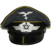 Cappello con visiera per equipaggio di volo o paracadutista della Luftwaffe
