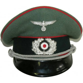 Gli ufficiali della Wehrmacht Heer artiglieria visiera del cappello.. Espenlaub militaria