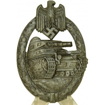 Panzer Assault Badge Panzerkampfabzeichen Silver Grade door Hermann Aurich Co. Espenlaub militaria