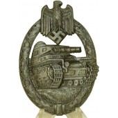 Distintivo Panzer d'assalto Panzerkampfabzeichen Grado d'argento di Hermann Aurich Co.