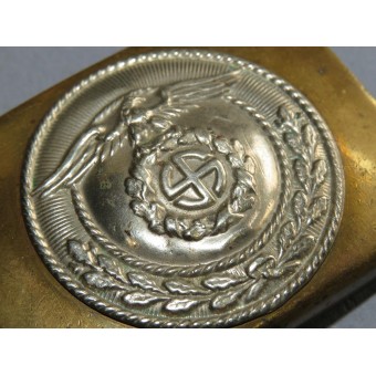 3-й Рейх Пряжка латунная штурмовика СА с накладным медальоном. Espenlaub militaria