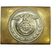 3-й Рейх Пряжка латунная штурмовика СА с накладным медальоном