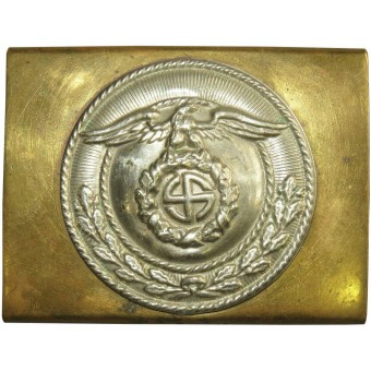 3-й Рейх Пряжка латунная штурмовика СА с накладным медальоном. Espenlaub militaria