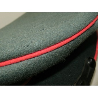 Wehrmacht Heer Armored Troops Pink Piped Visor Hat voor aangeworven mannen. Espenlaub militaria