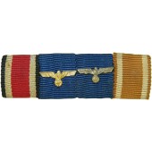 Wehrmacht ribbon bar with 4 medals